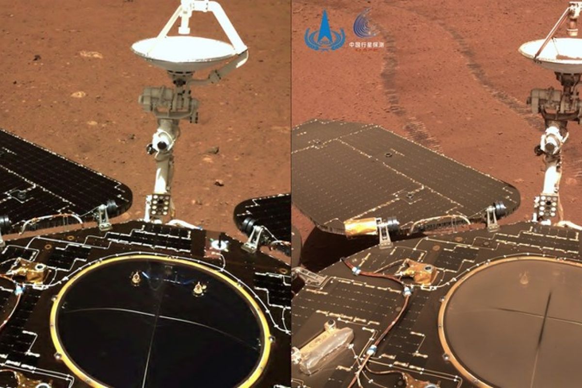 China rilis citra debu di Mars  yang diambil dengan Tianwen-1