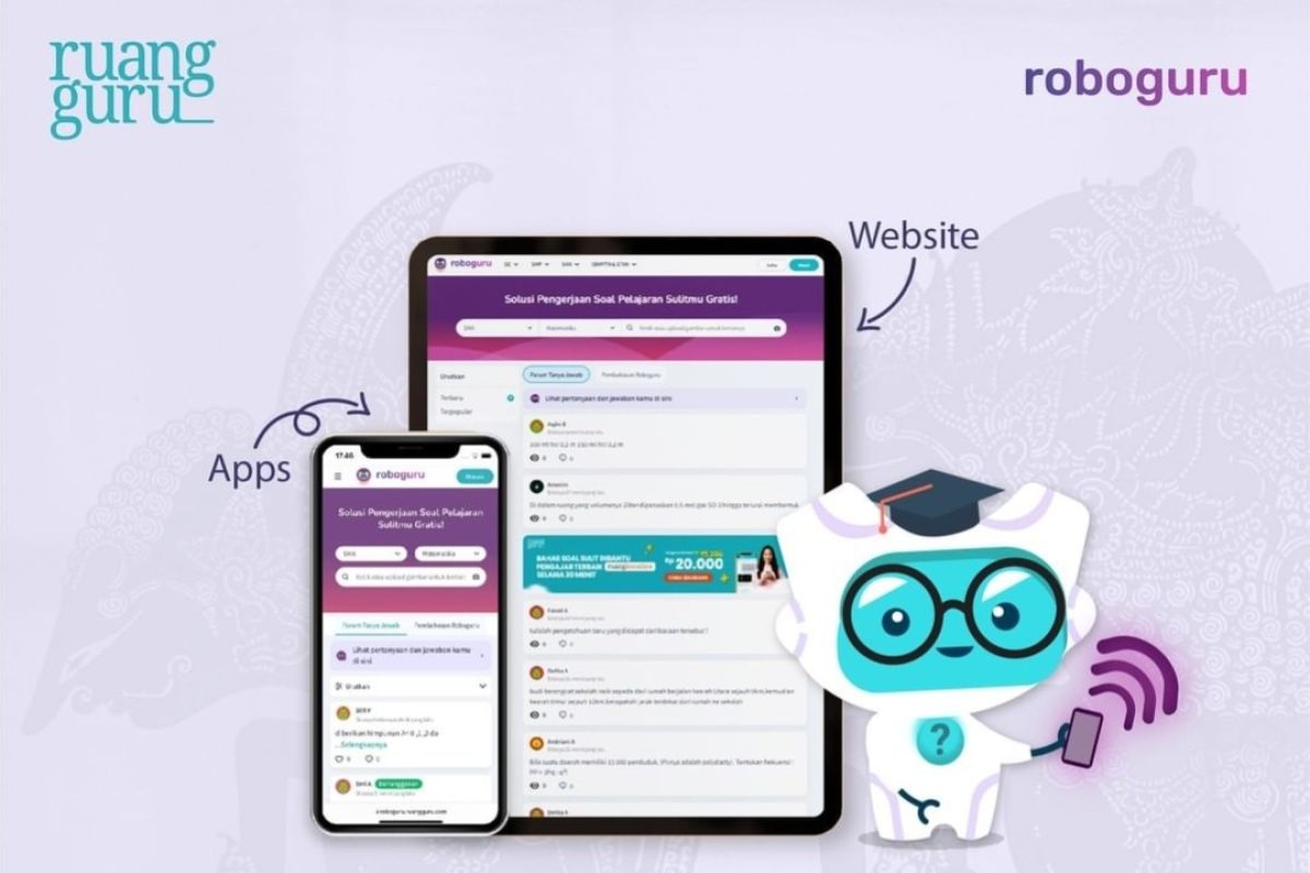 Roboguru bantu siswa kerjakan tugas sekolah