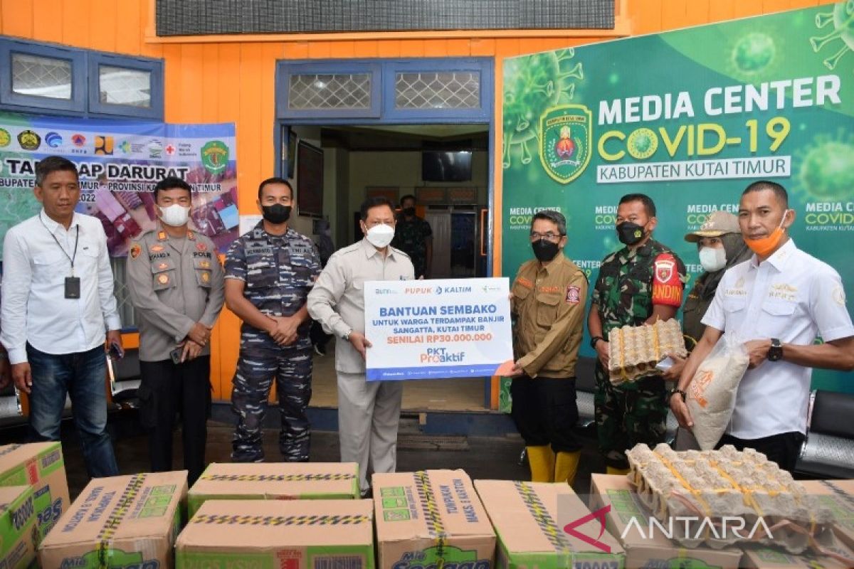 PKT proaktif salurkan bantuan logistik bagi korban banjir Sangatta