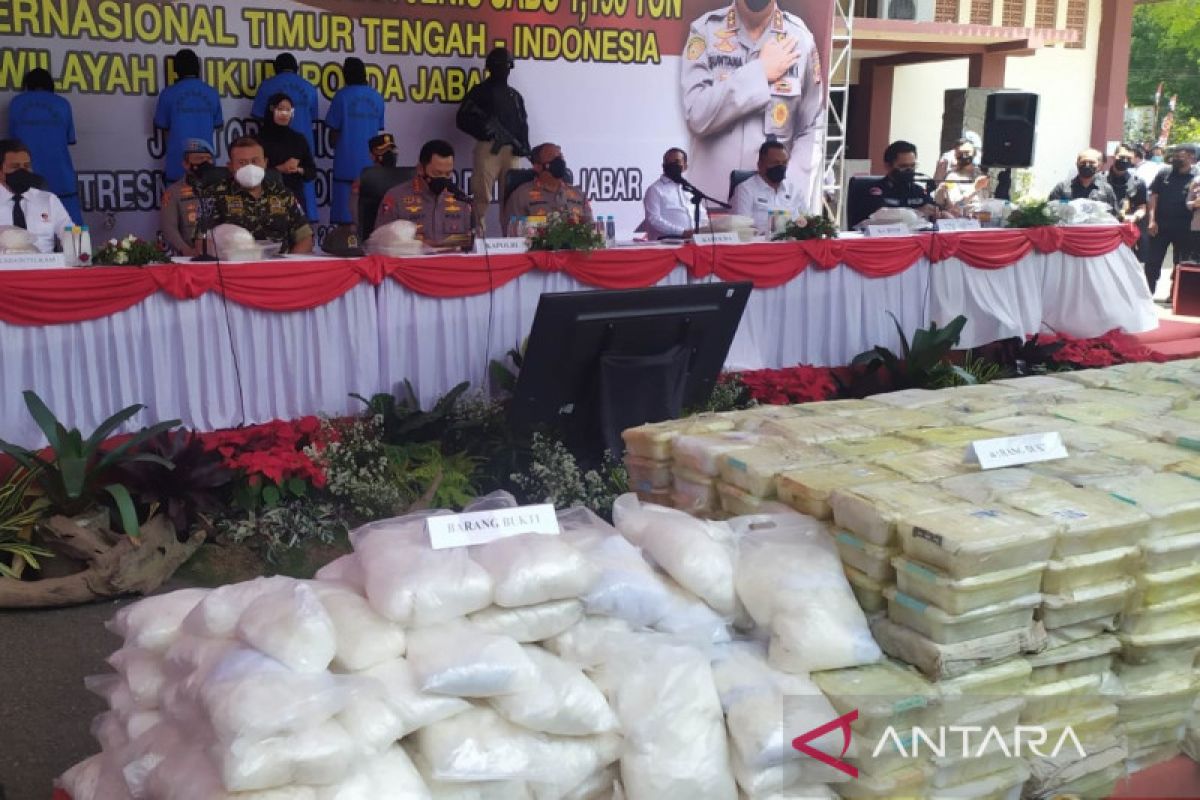 Some 1.196 tons of meth seized in Pangandaran: Police Chief