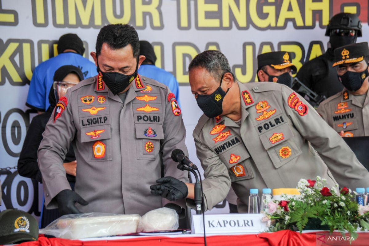 Polri ungkap hasil transaksi sabu 1,1 ton di tengah laut Pangandaran