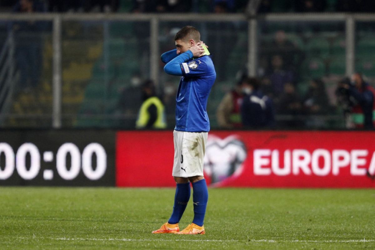 Italia kalah dalam semifinal playoff Piala Dunia 2022 , ini mimpi buruk, kata Verratti