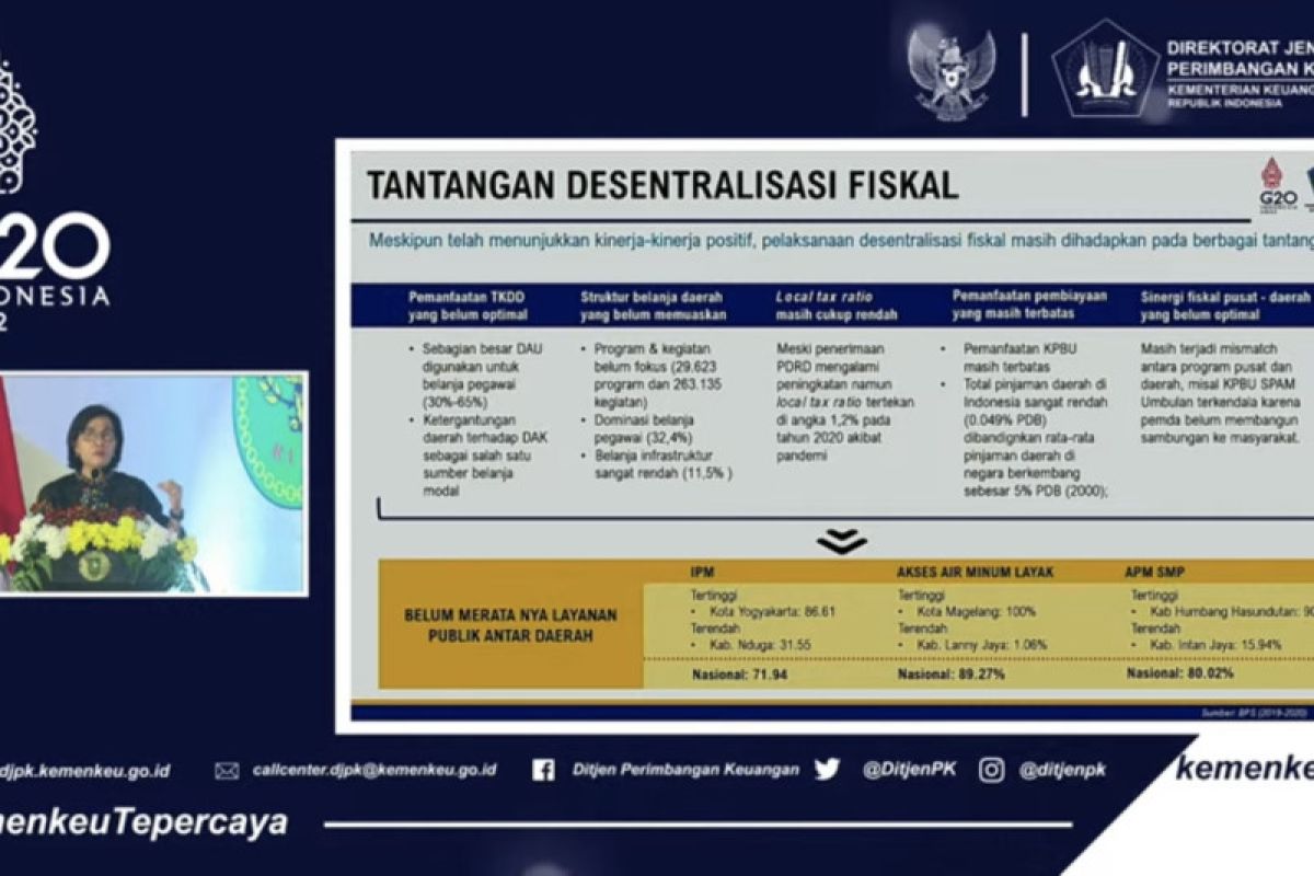 Regional finance still highly dependent on central funds: minister