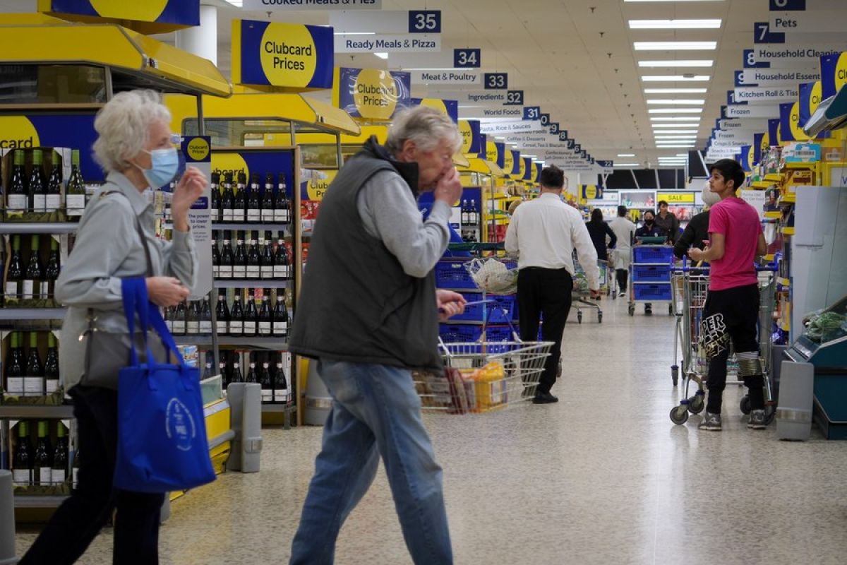 Inflasi Inggris capai level tertinggi baru 6,2 persen pada Februari