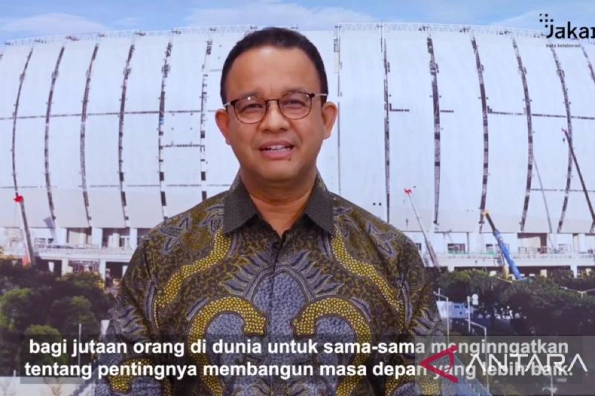 Gubernur DKI Anies Baswedan ajak warga Jakarta untuk matikan lampu satu jam pada "Earth Hour"