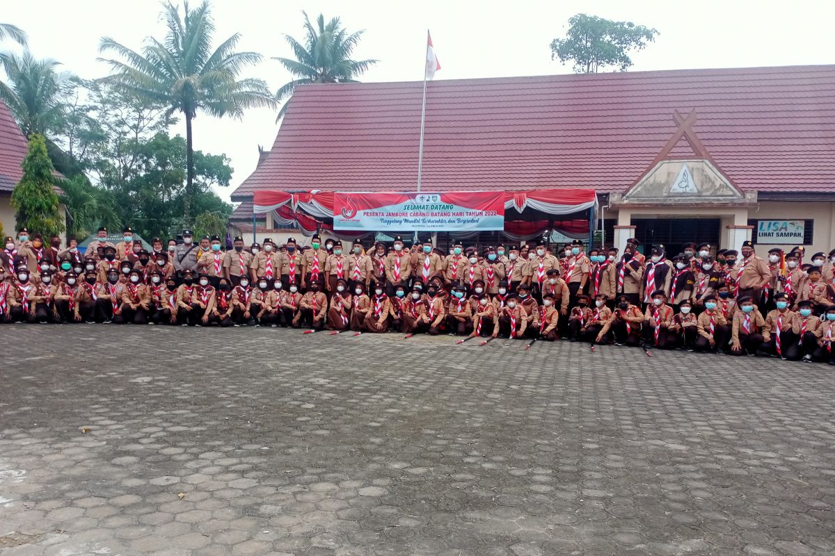Peserta Jambore  Pramuka  Penggalang  Kwarcab Batanghari antusias ikuti kegiatan