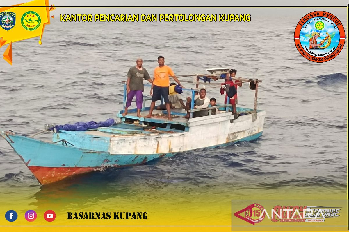 Tim SAR temukan kapal nelayan Rote Ndao yang hilang kontak