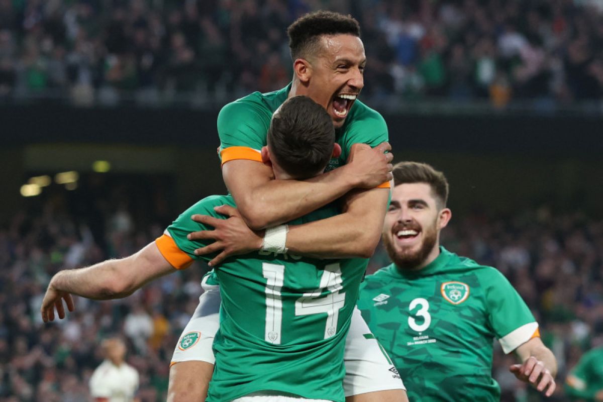 Irlandia bermain imbang 2-2 atas Belgia