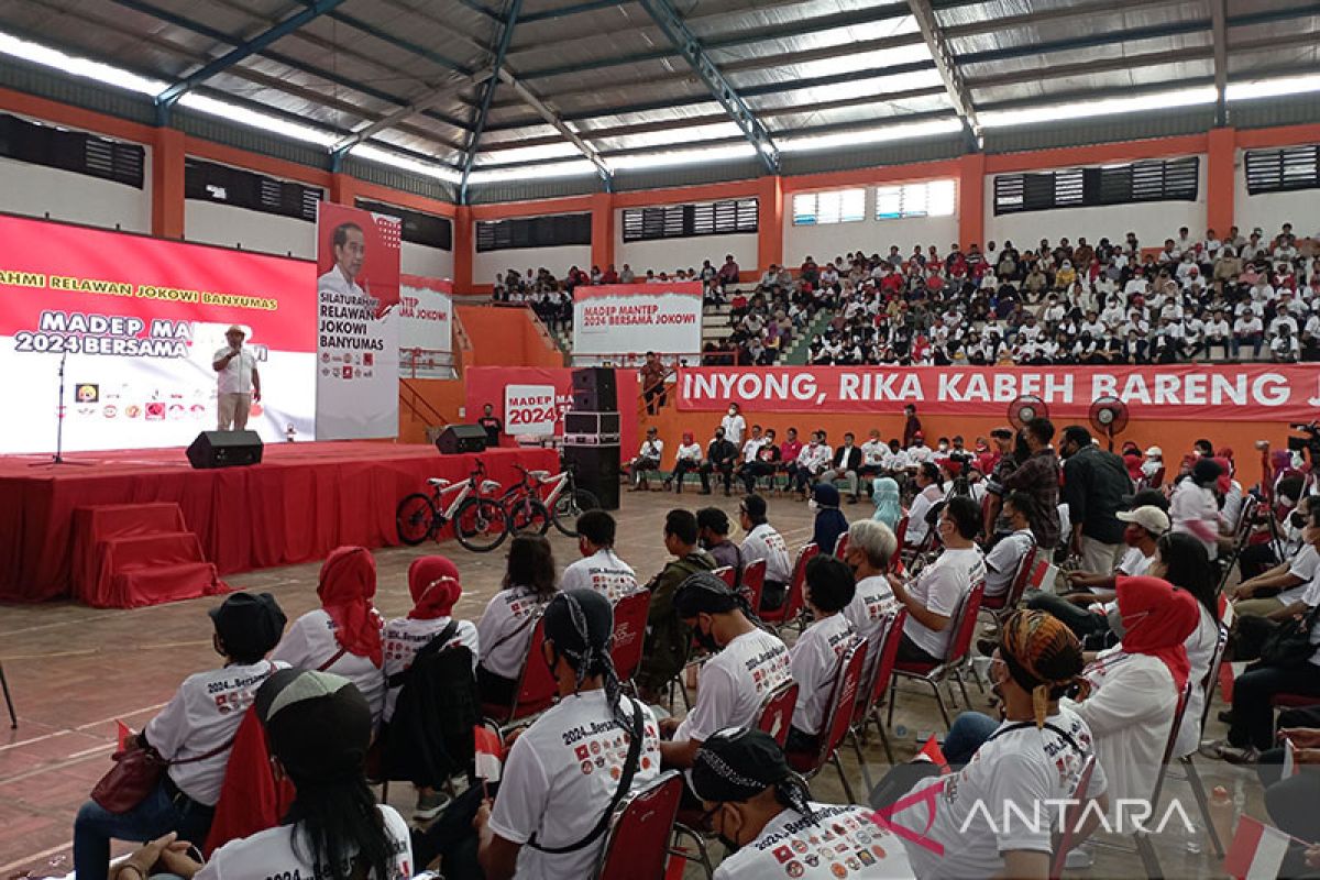 Relawan di Banyumas mendukung sikap Jokowi terkait Pemilu 2024