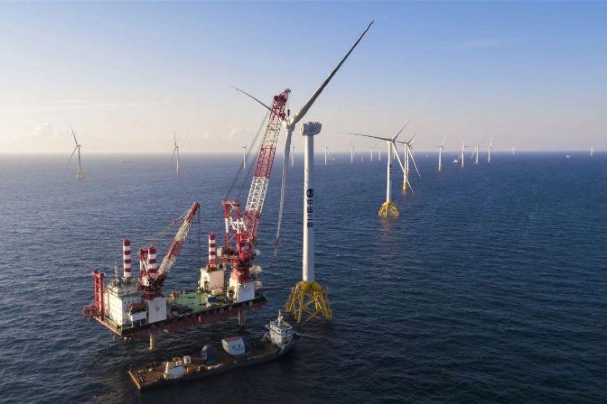 Ladang angin lepas pantai raksasa di China hasilkan daya 1 miliar kWh