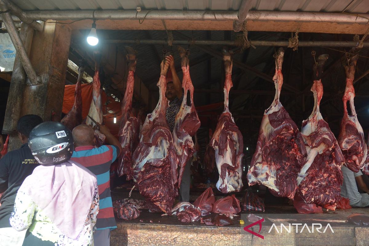 Harga daging naik jelang meugang Ramadhan