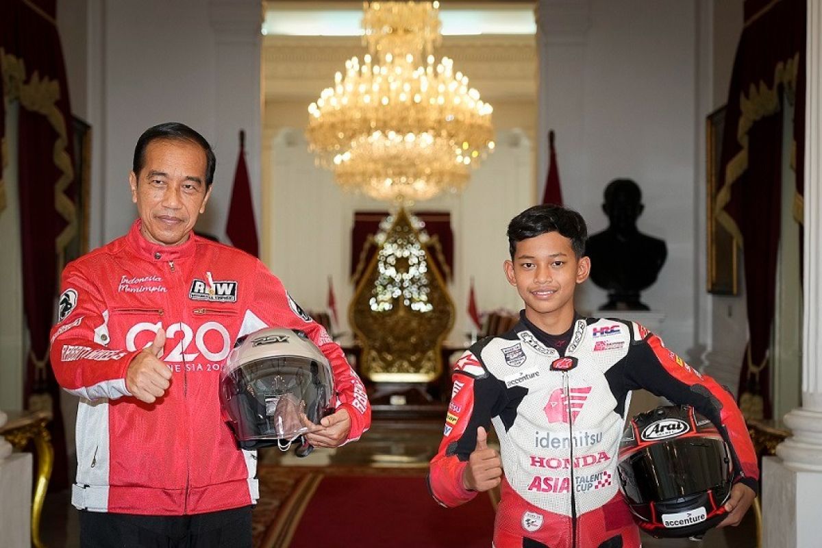 Pebalap Astra Honda bertemu Jokowi dan  ikuti pMotoGP Mandalika 2022