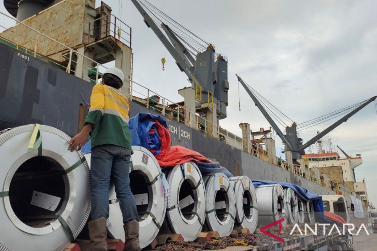 NS BlueScope Indonesia ekspor ribuan ton baja ke Amerika