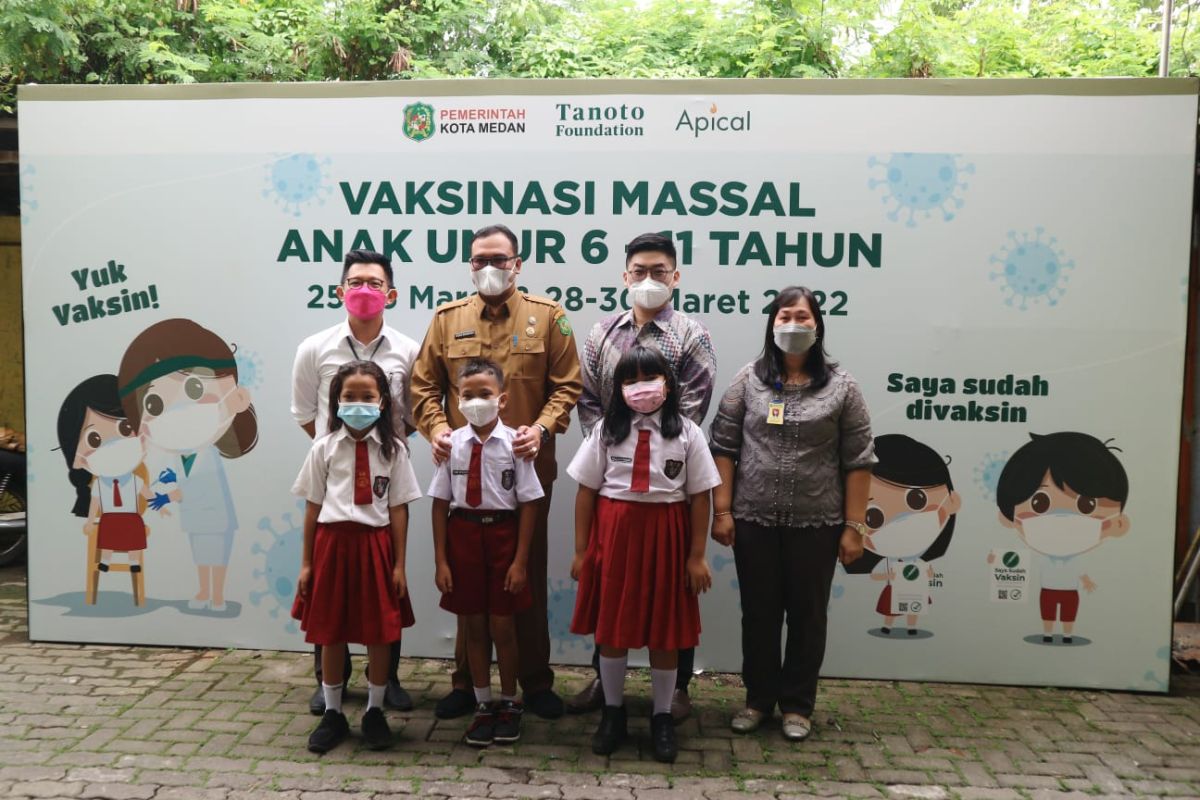 Apical Group dan Tanoto Foundation gandeng Pemkot Medan dorong vaksinasi anak