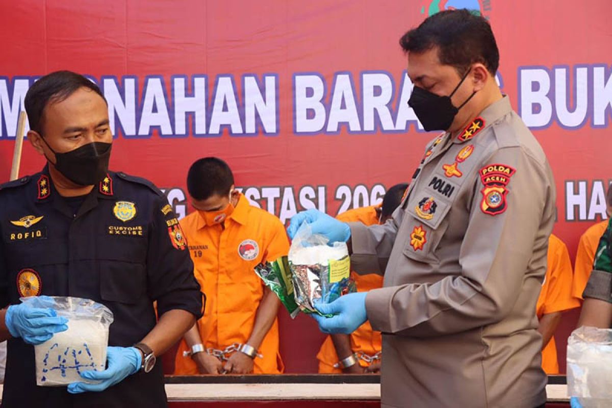 Bea Cukai sebut Aceh pintu masuk narkoba ke Indonesia