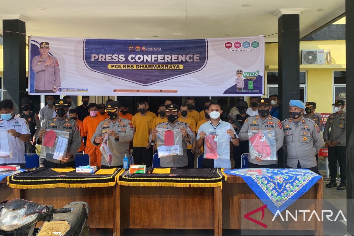 Polres Dharmasraya ungkap lima kasus kriminal jelang Ramadhan