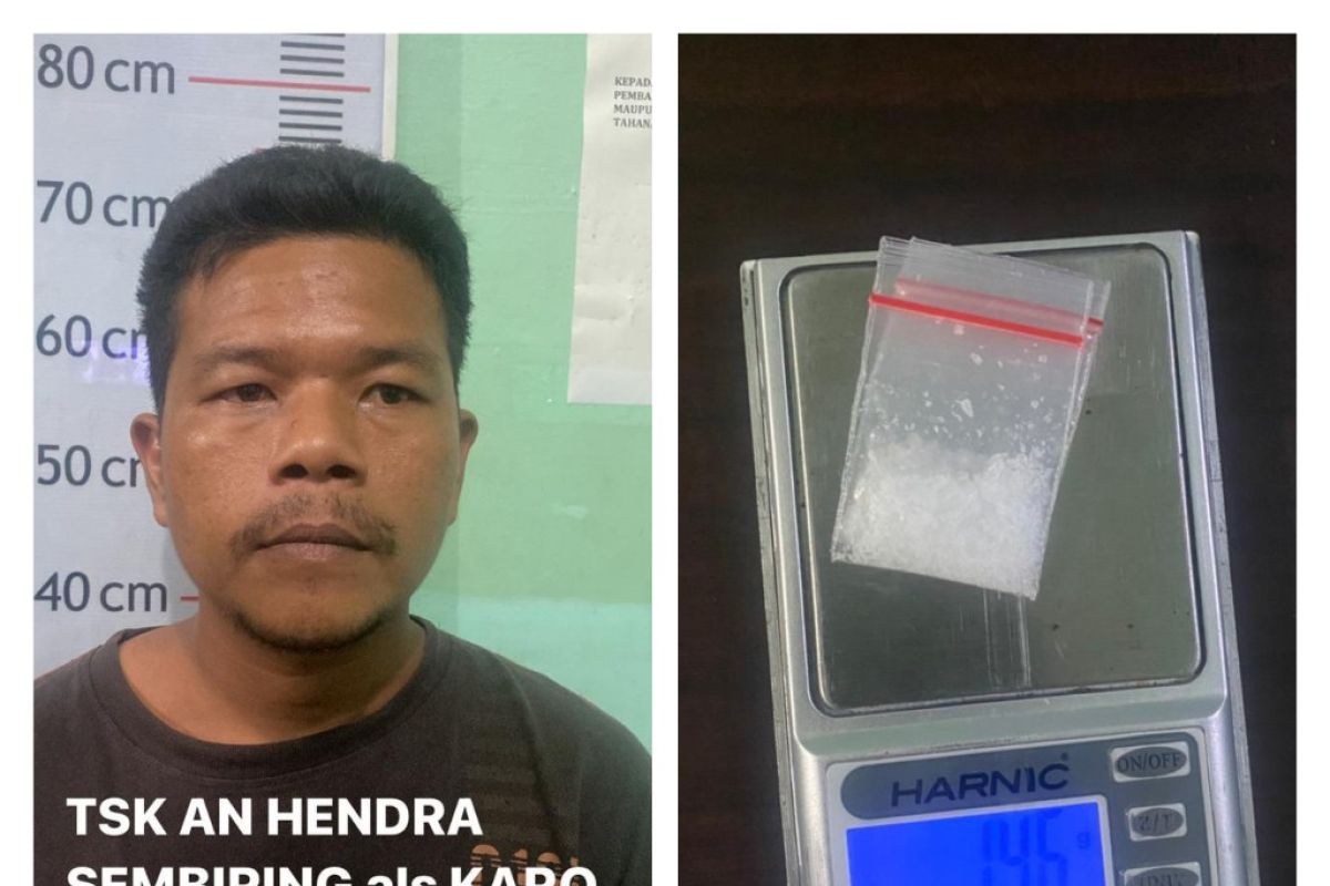 Satresnarkoba Polres Langkat tangkap Hendra Leo