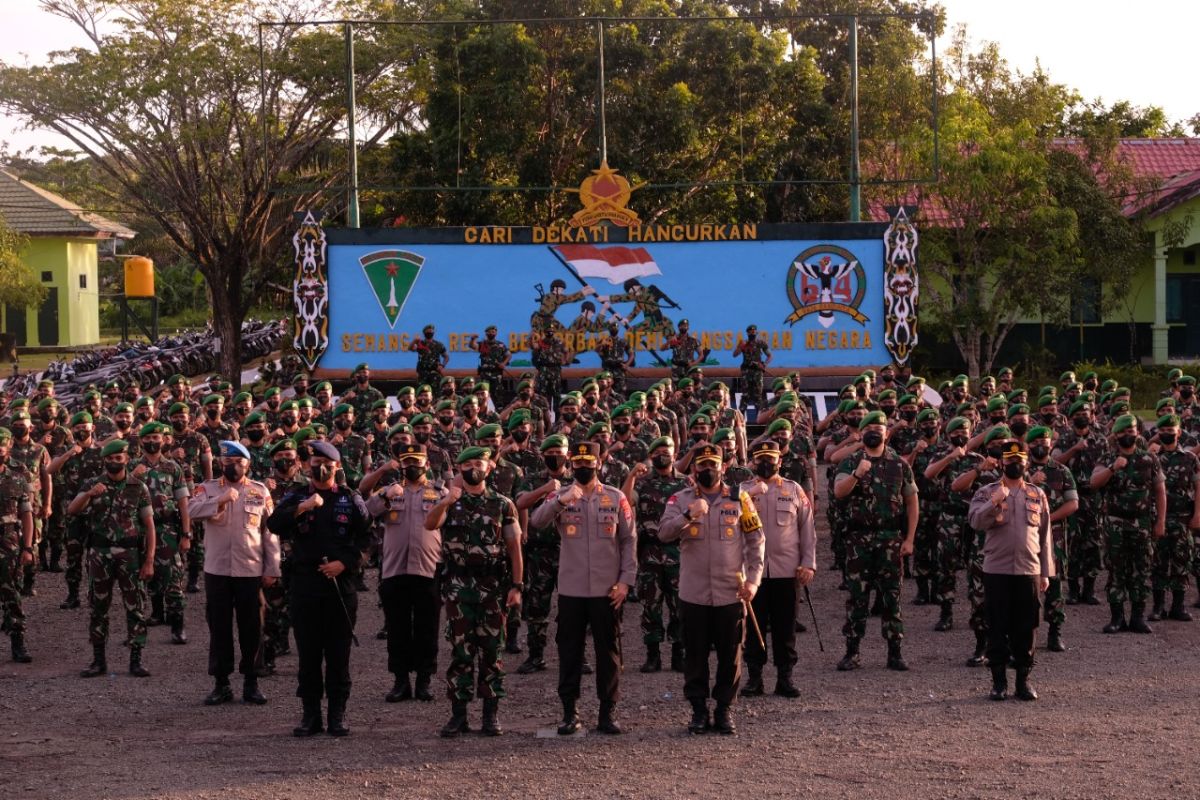 Jalin silaturahmi, Kapolda Kaltara kunjungi Batalyon 614/Raja Pandita