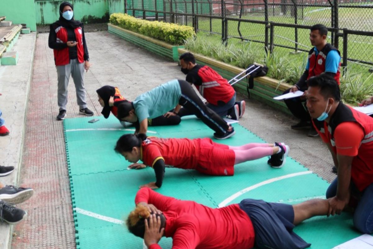 Atlet NPC Sumut jalani tes fisik untuk persiapan menuju Peparnas 2024