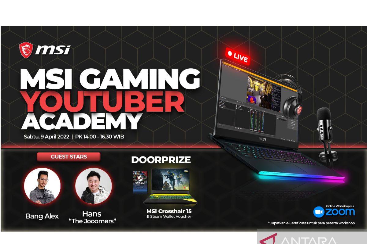 MSI Gaming YouTuber Academy segera digelar di Indonesia