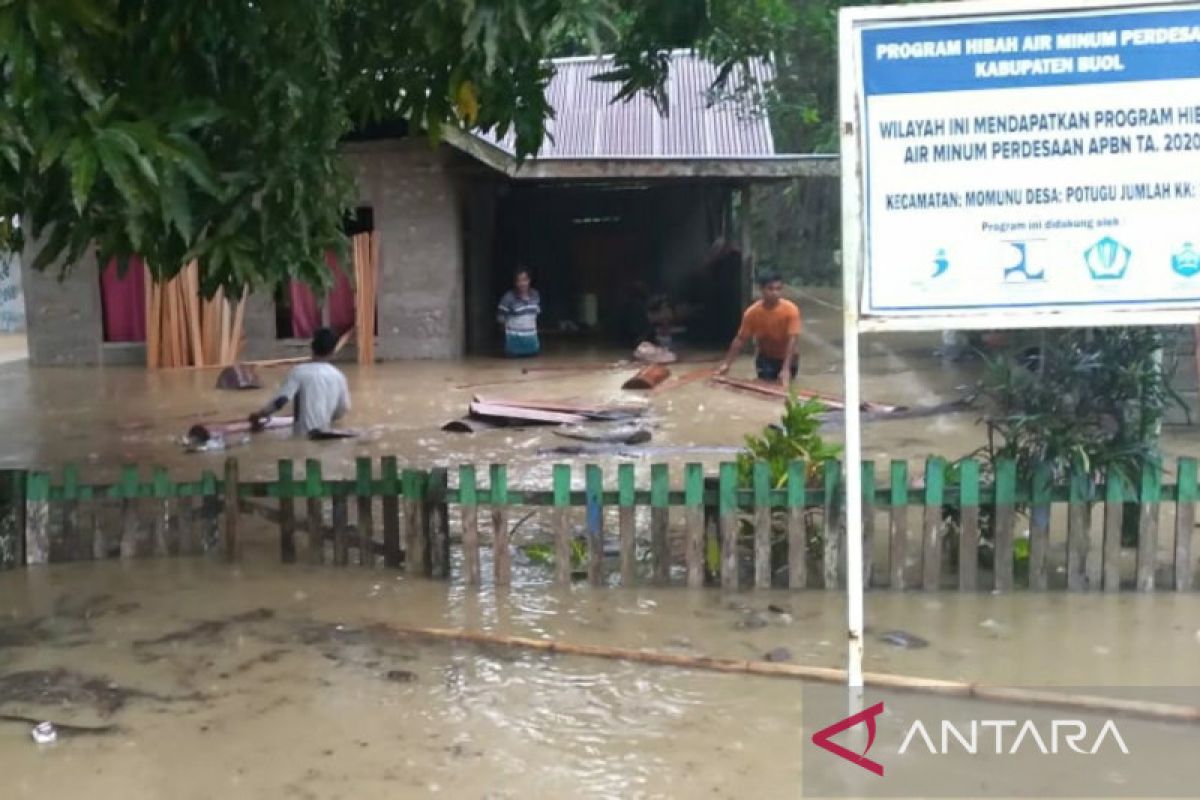 Sebanyak 315 KK terdampak banjir di Desa Potugu  Kabupaten Buol