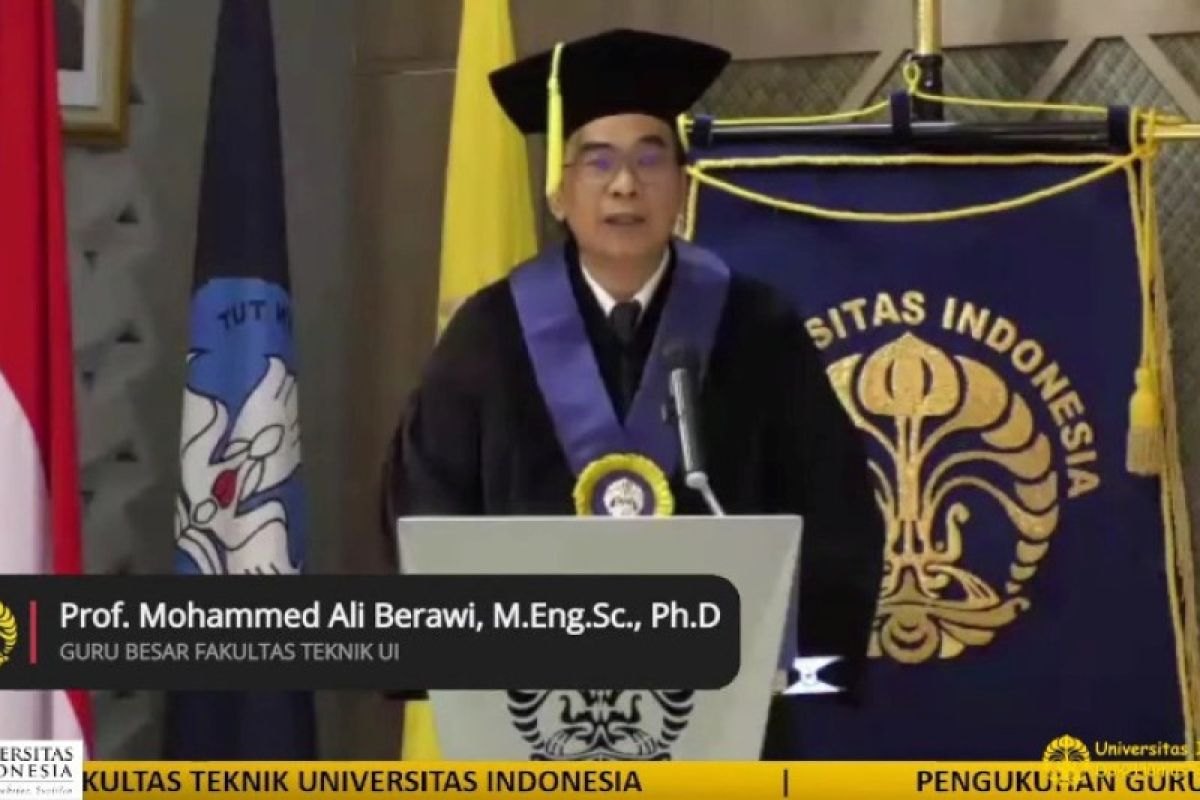 UI kukuhkan M Ali Berawi sebagai guru besar bidang ilmu teknik sipil