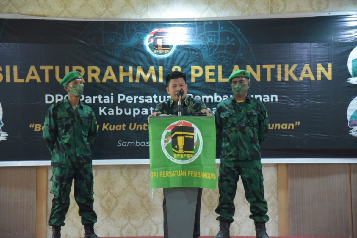 Bupati hadiri silaturahmi - pelantikan DPC PPP Sambas