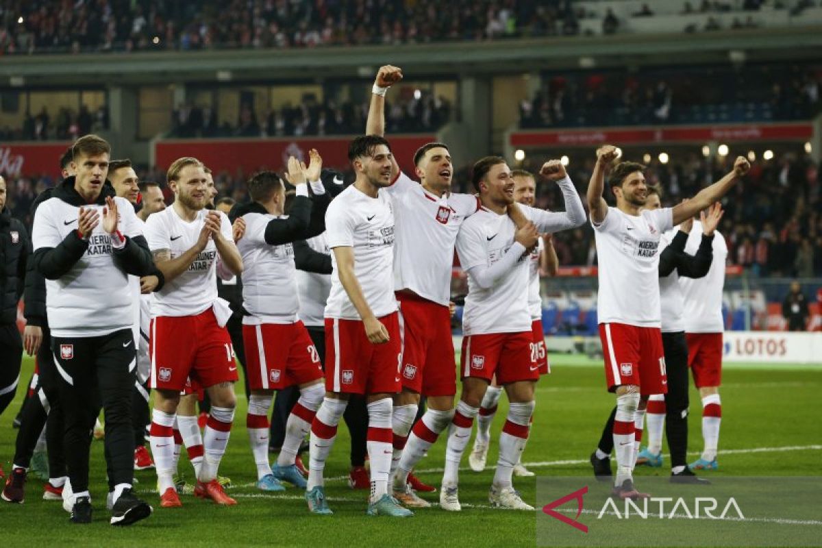 Polandia amankan tiket Piala Dunia 2022 seusai tekuk Swedia 2-0