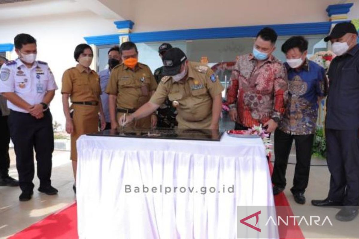 Gubernur Babel Resmikan SPPBE, Elpiji di Belitung Aman