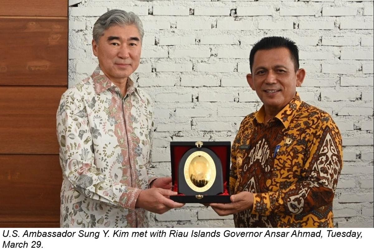 Dubes AS kunjungi Riau perkuat kerja sama ekonomi, keamanan