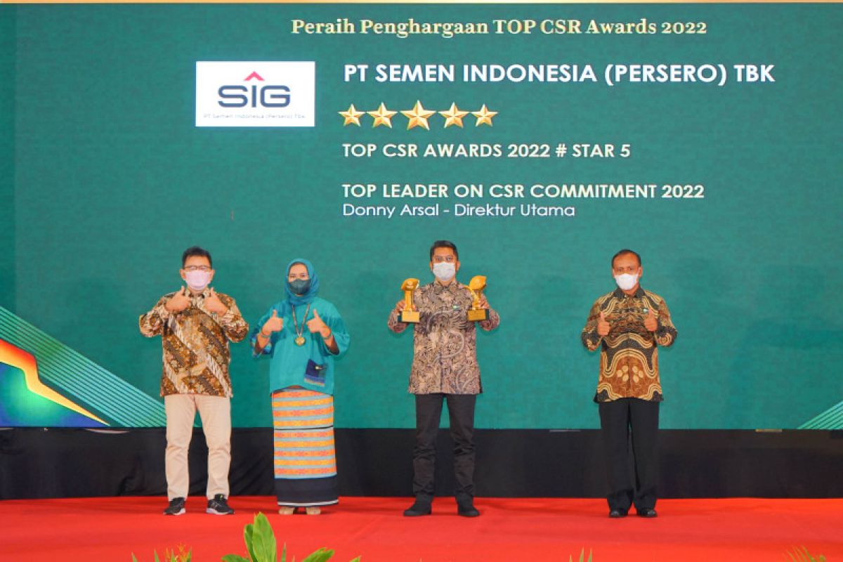 SIG raih dua penghargaan dalam ajang Top CSR Awards 2022