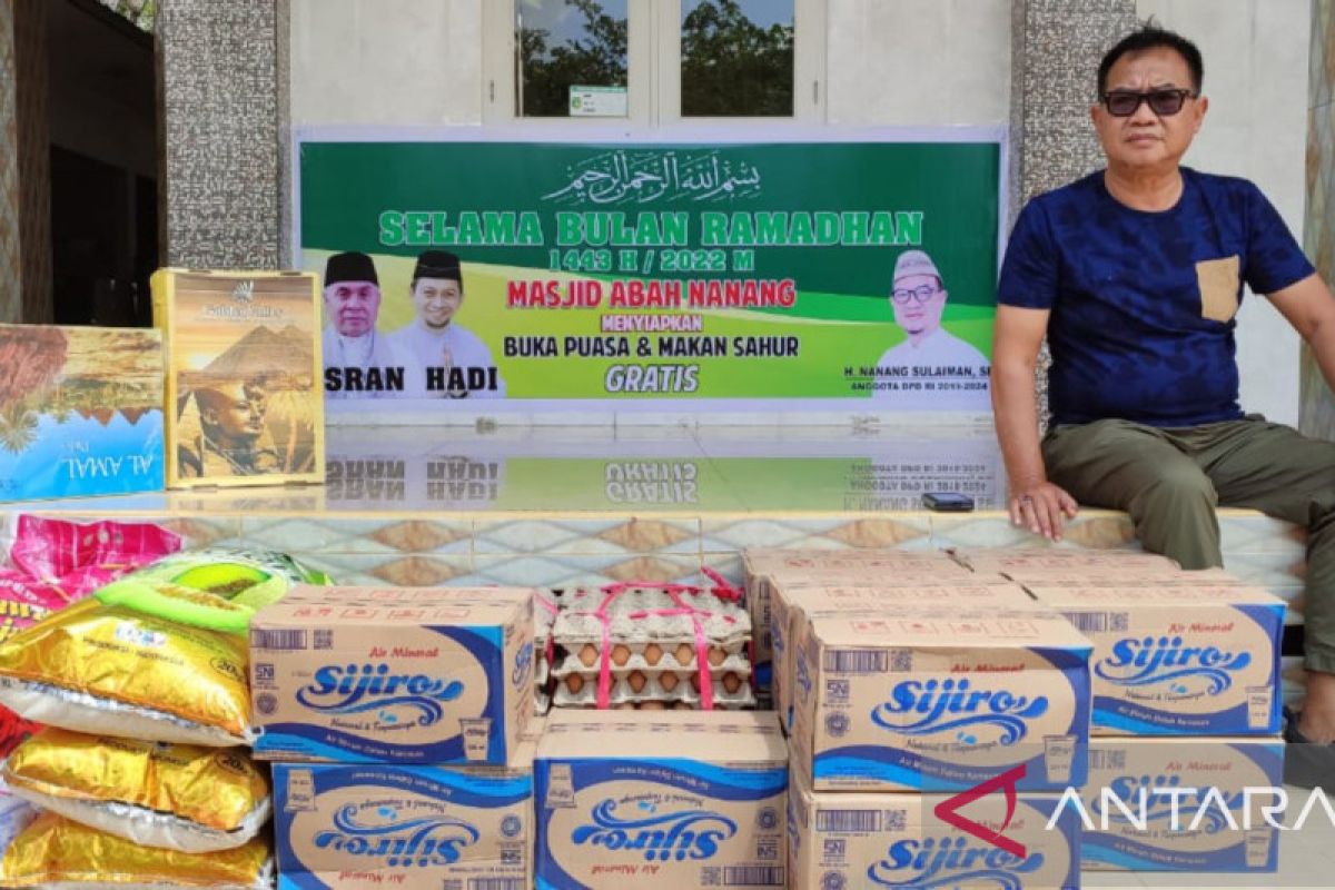 Masjid Abah Nanang siapkan makanan buka puasa dan sahur