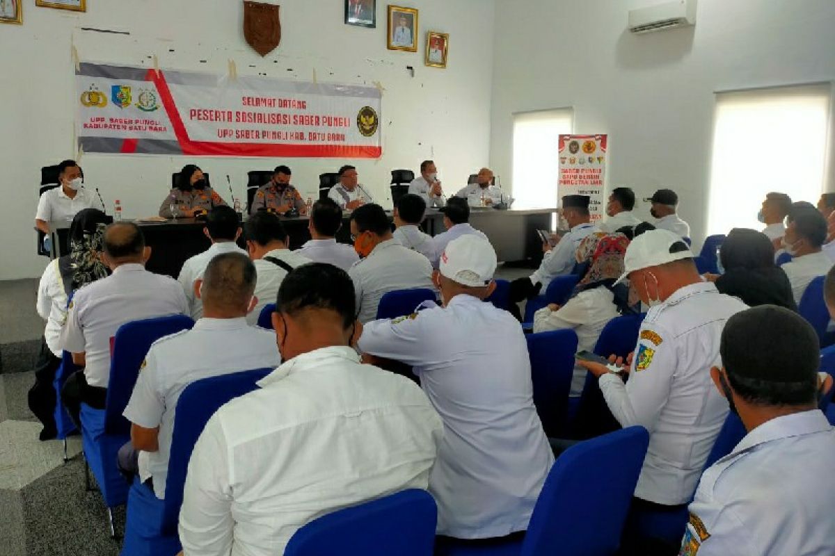 Wakapolres Batubara sosialisasikan saber pungli di aula kantor Bupati