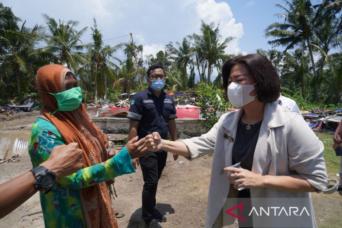 PT Timah Tbk Bangun Ulang Rumah Khatijah Korban Puting Beliung di Desa Kebintik