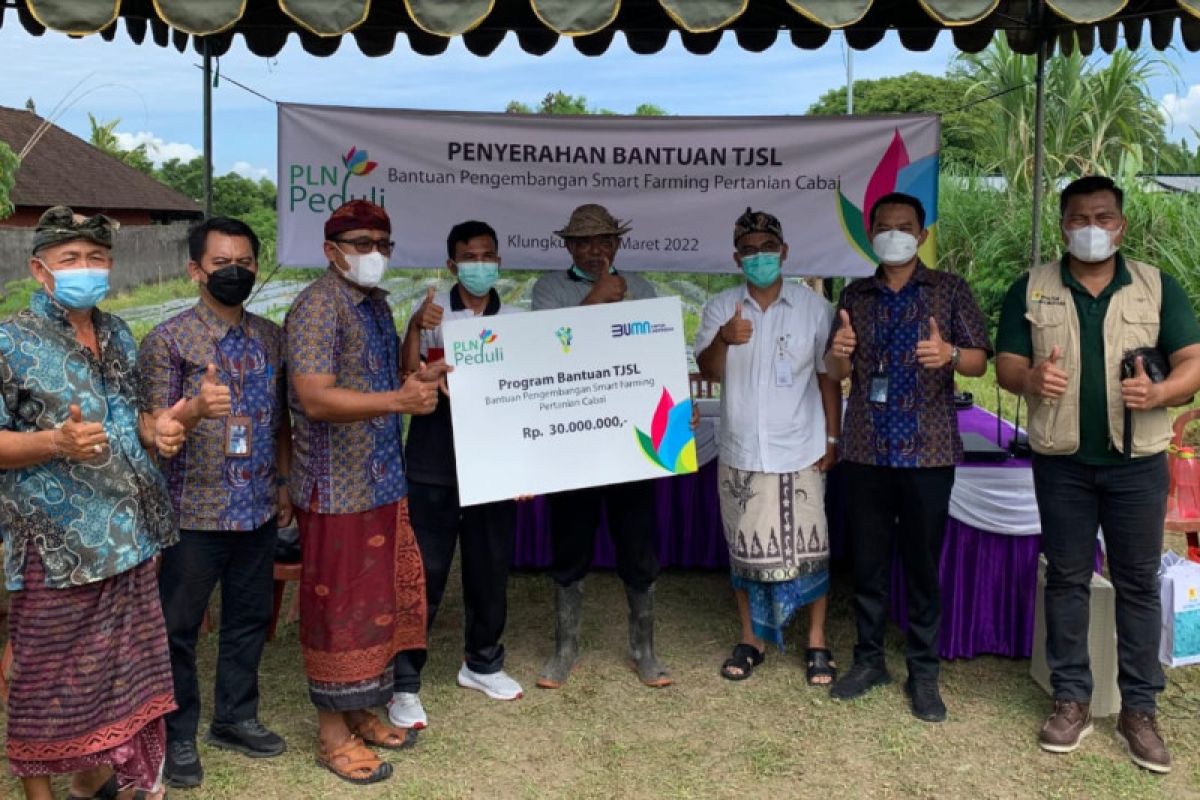 PLN Bali  bantu kelompok pertanian senilai Rp30 juta