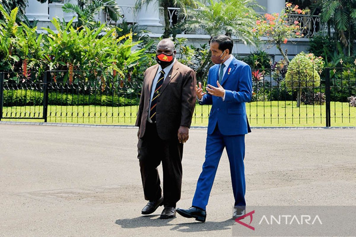 Presiden Jokowi terima kunjungan PM Papua Nugini James Marape
