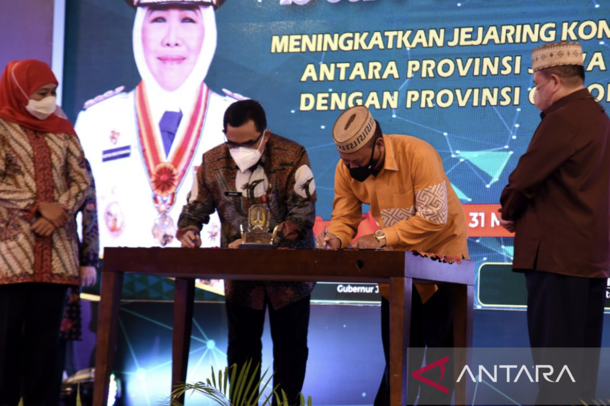 OPD Pemprov Jatim dan Gorontalo tandatangani PKS investasi
