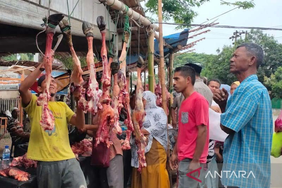 Harga daging di Aceh Timur Rp170 ribu per kilogram