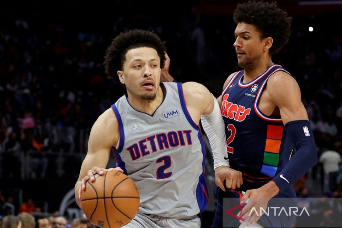 Cade Cunningham pimpin Pistons jungkalkan Sixers 102-94