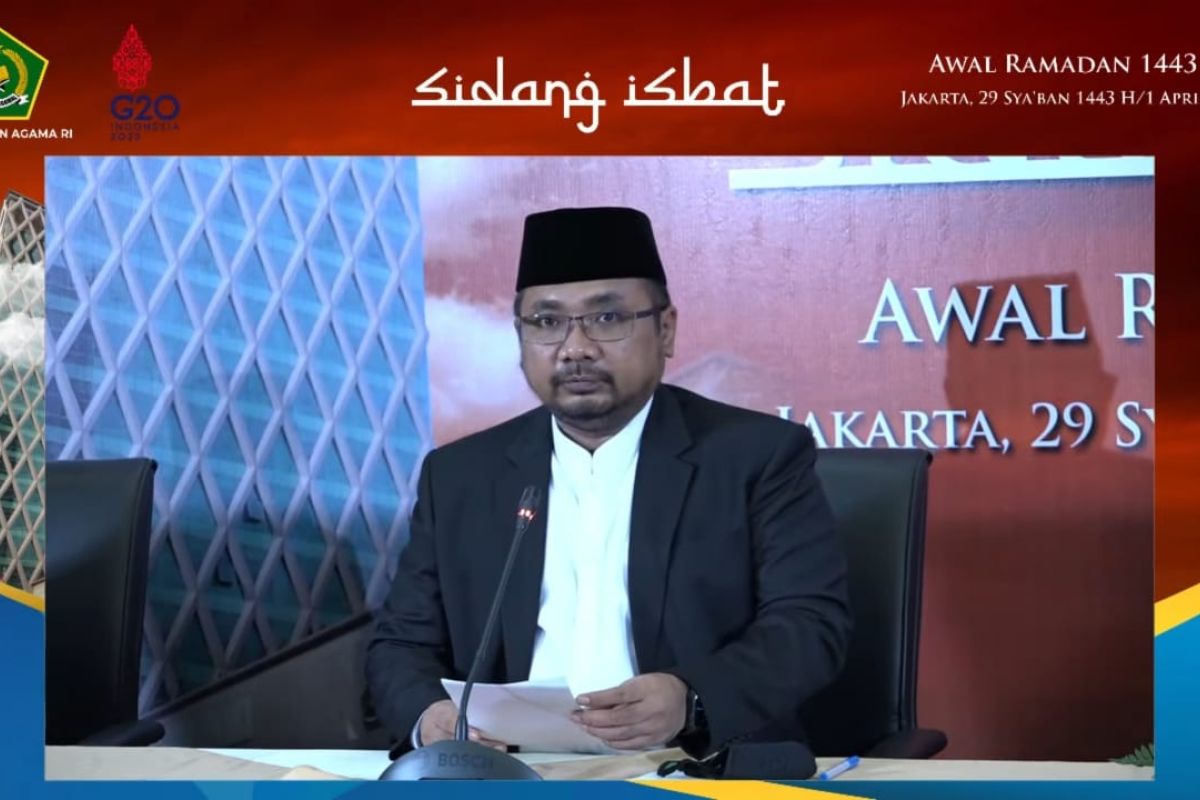 Pemerintah tetapkan awal Ramadhan 1443 Hijriah jatuh pada 3 April