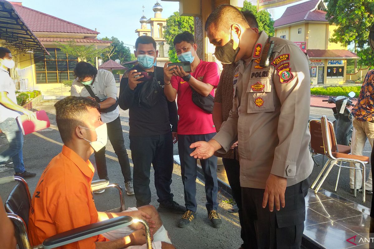 Hendak kabur ke Makassar, Edi dihadiahi timah panas Satreskrim Polres Asahan