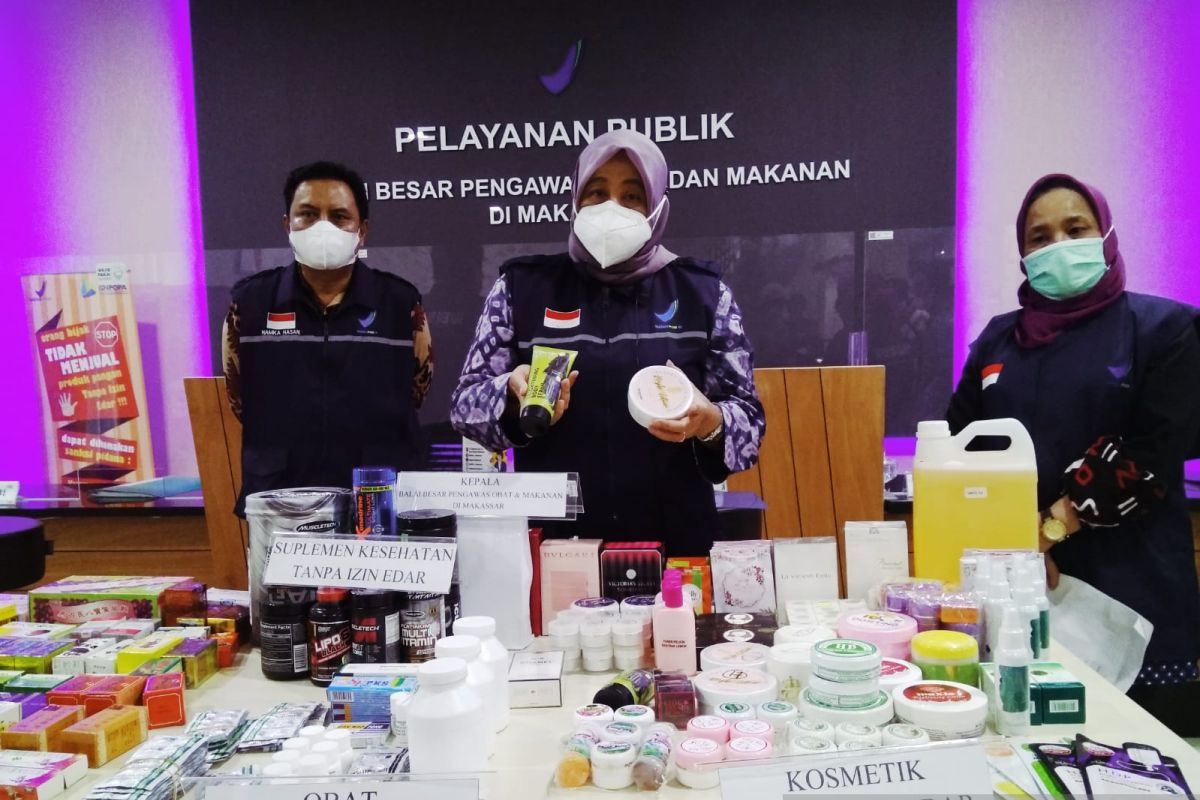 BBPOM Makassar: Produk kosmetika dominasi pelanggaran awal 2022
