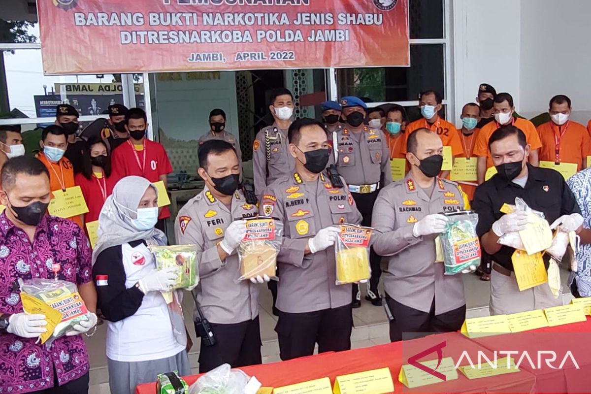 Polda Jambi musnahkan 7,7 kilogram sabu sitaan