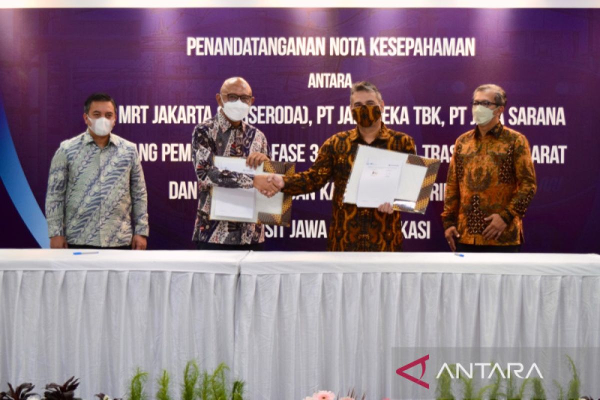 MRT gandeng Jababeka dan Jasa Sarana bangun fase 3 trase Timur-Barat