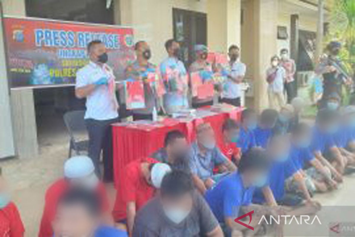 14 hari Operasi Antik Intan 2022, Polres Tala amankan 31 tersangka pengedar sabu