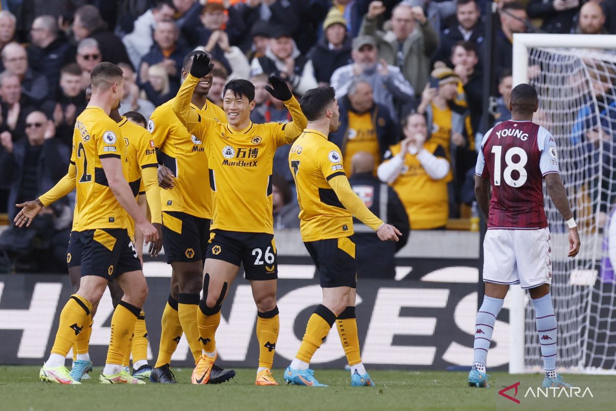 Wolves mengalahkan Aston Villa, Leeds tahan imbang Southampton