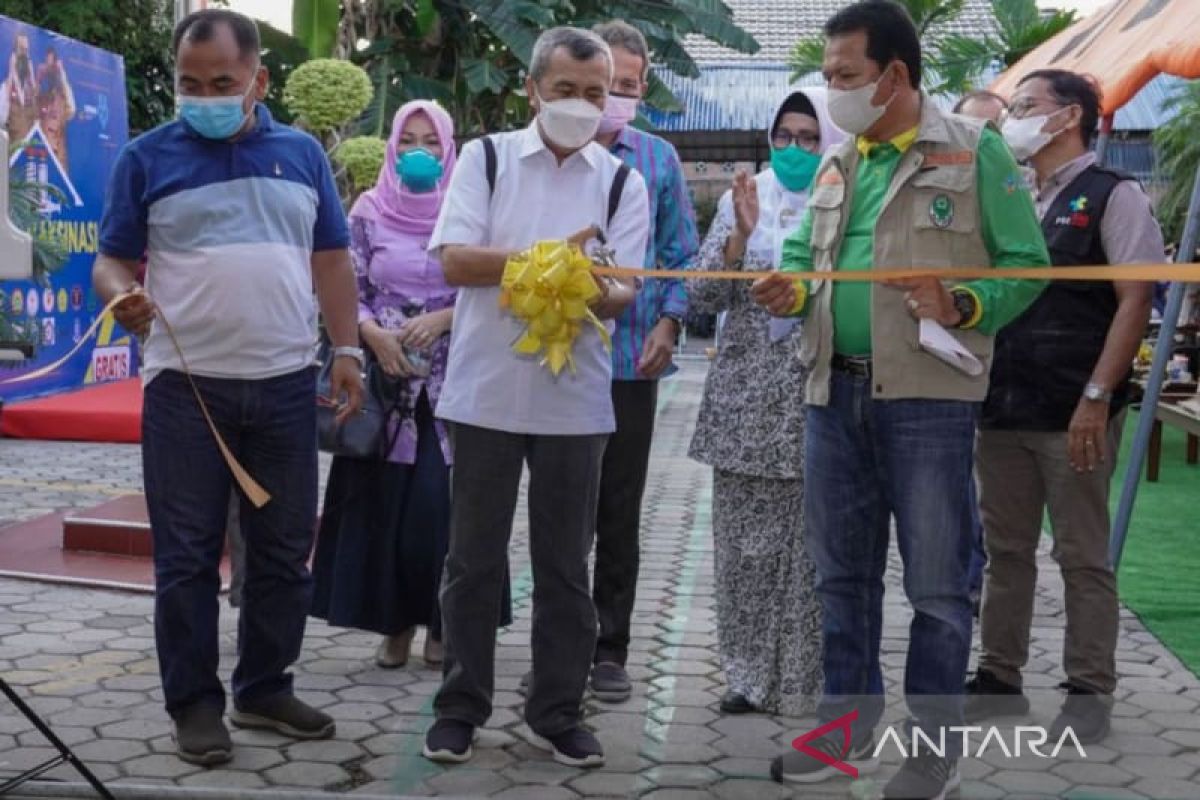 Gubernur Riau resmikan Rumah Vaksin 24 jam di Pekanbaru, dukung percepatan cakupan vaksinasi warga