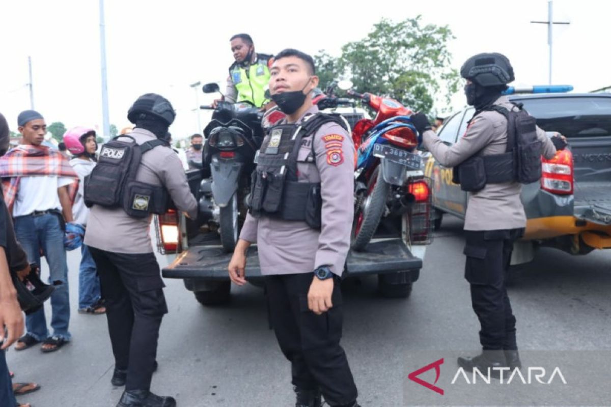 Polisi amankan puluhan kendaraan saat razia awal Ramadhan