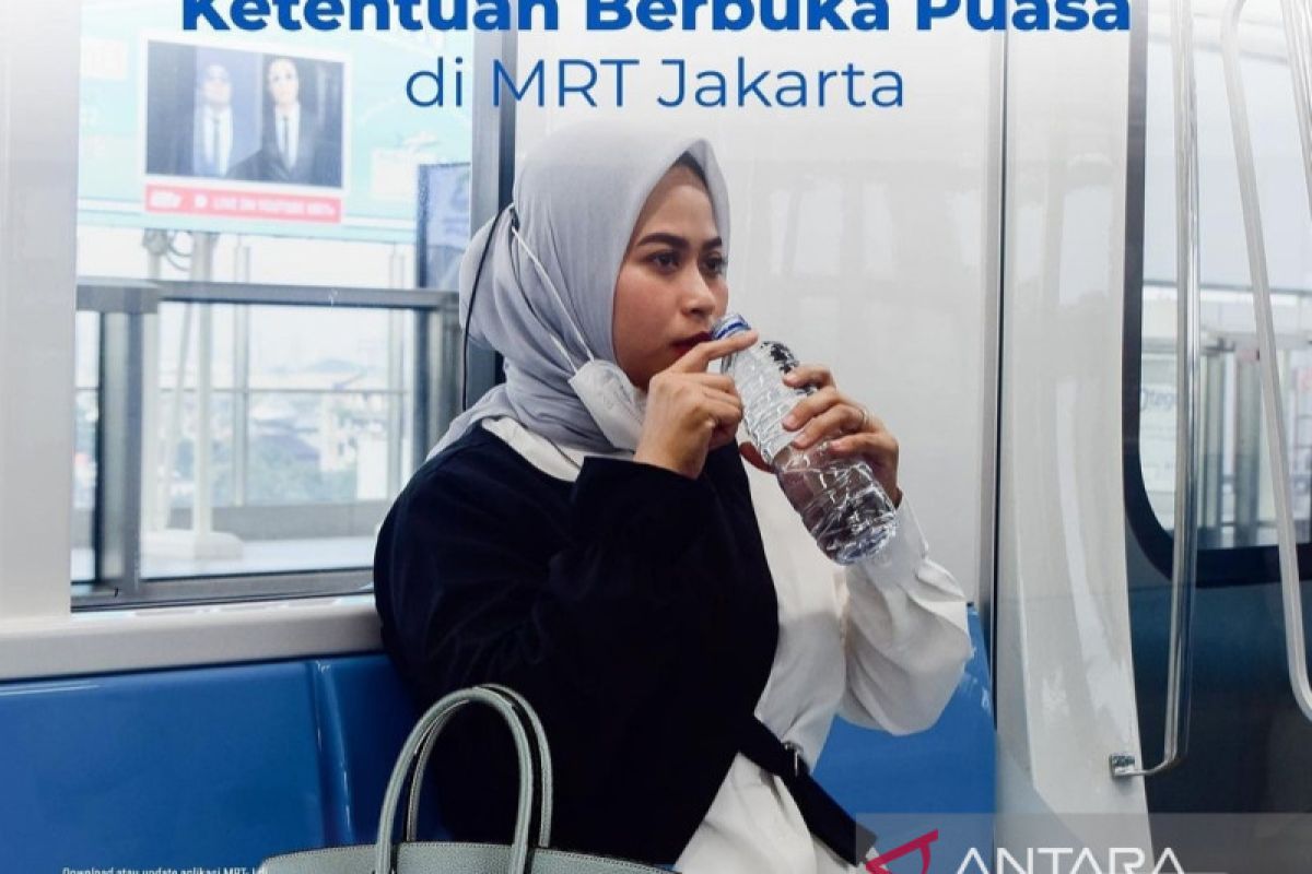 MRT Jakarta izinkan penumpang buka puasa dengan air mineral dan kurma