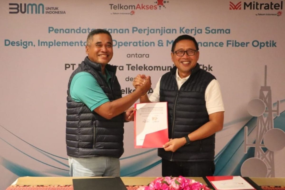 Mitratel kerja sama jaringan fiber optik dengan Telkom Akses